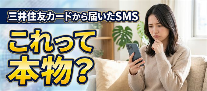 三井住友カードから送られてきたSMSは本物?