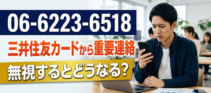 「0662236518」は三井住友カードから重要連絡