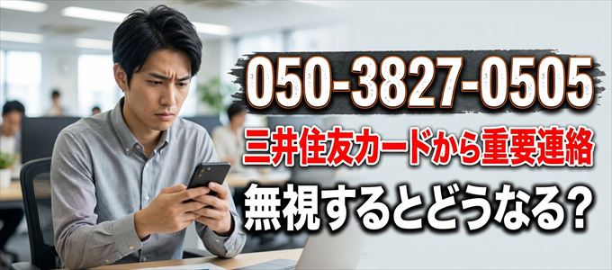 「05038270505」は三井住友カードから重要連絡